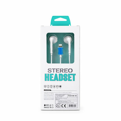 Casti stereo cu fir Lightning pentru iPhone, microfon si control volum