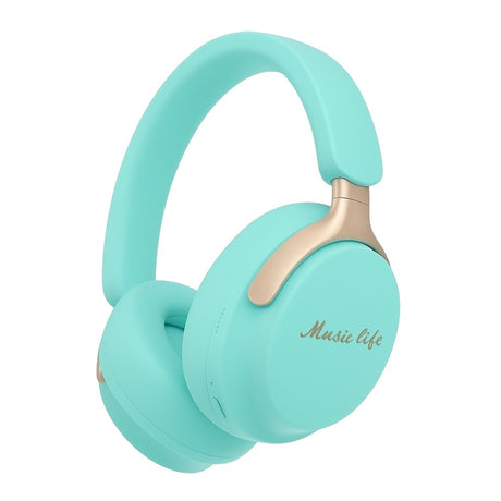 Casti Wireless AKZ 22 Over-Ear MusicLife, HD Stereo, Super Bass, Turcoaz