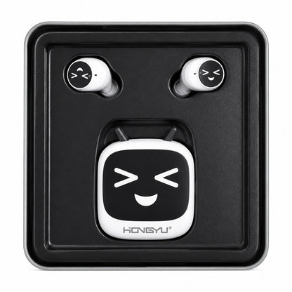 Căști Wireless Bluetooth T18 Albe – Earbuds BT 5.3 cu Sunet HD și Touch Control