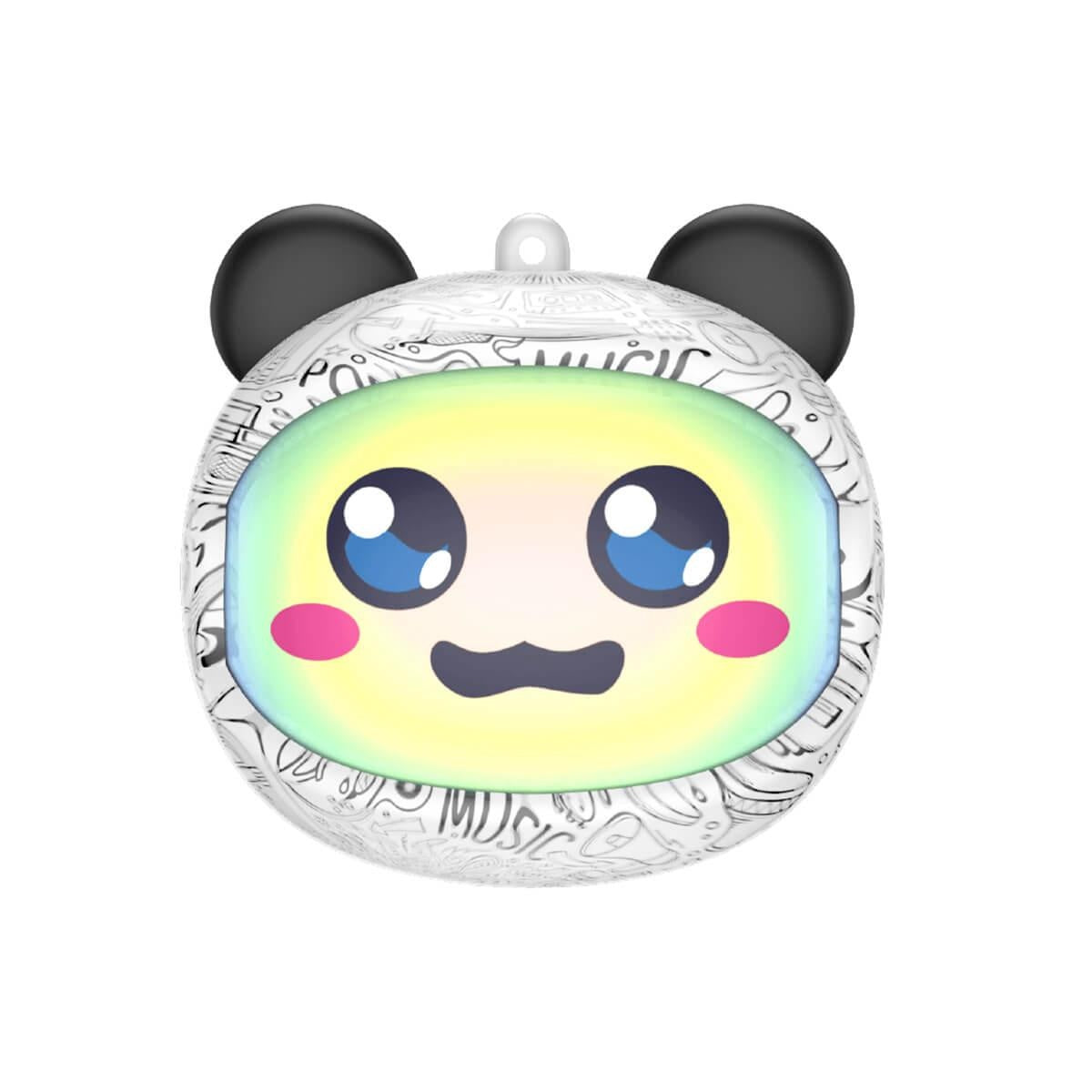 Căști wireless Bluetooth TWS cu carcasă design panda animat, încărcare USB-C, alb