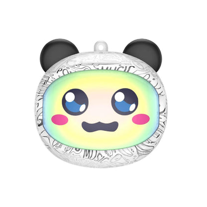 Căști wireless Bluetooth TWS cu carcasă design panda animat, încărcare USB-C, alb