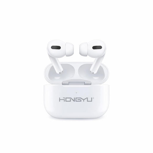 Căști wireless HONGYU Open-Ear TWS din plastic, albe, model HY-1815