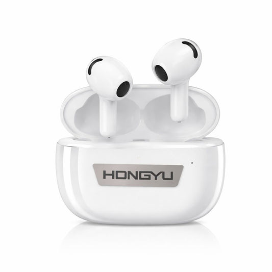 Căști wireless Hongyu T32A Bluetooth 5.3 cu carcasă de încărcare, albe
