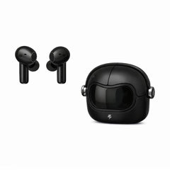 Căști wireless Hongyu T40 TWS Bluetooth cu carcasă astronaut, sunet stereo Hi-Fi și Deep Bass, negre