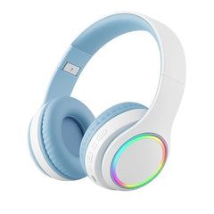 Casti Wireless P102 Bluetooth 5.3 RGB Hi-Res Audio , Autonomie 40h Microfon