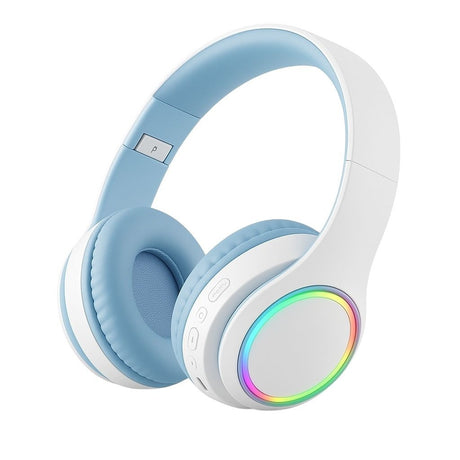 Casti Wireless P102 Bluetooth 5.3 RGB Hi-Res Audio , Autonomie 40h Microfon