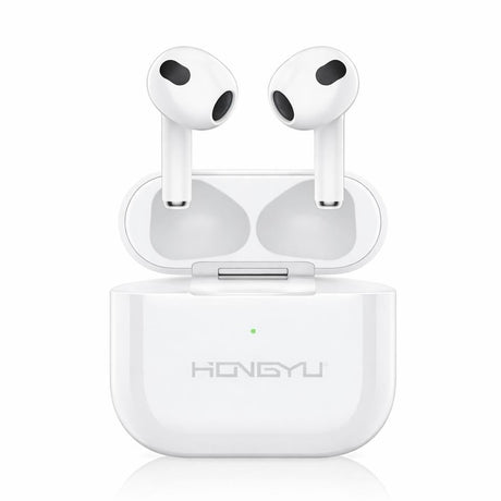 Căști wireless TWS Hongyu HY-BT04 Bluetooth 5.3, control touch, albe