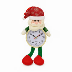 Ceas Decorativ Mos Craciun cu Picioruse, Model Festiv, 43cm