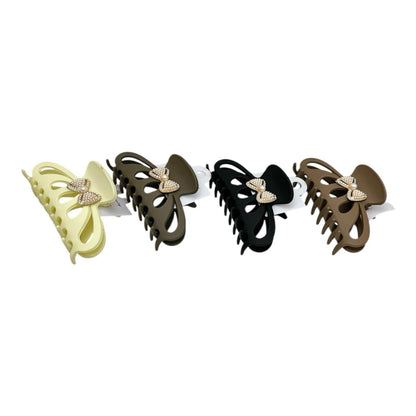 Cleste de Par Fashion 11cm , Silicon Mat, Design cu Perle si Pietre, Calitate Premium,