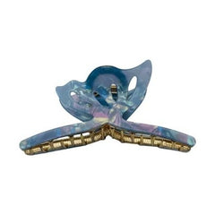 Cleste de Par Mare 12.5cm, Model Fluture, Metal cu Silicon Sidefat, Diverse Culori, Eticheta pentru Expunere