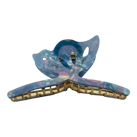 Cleste de Par Mare 12.5cm, Model Fluture, Metal cu Silicon Sidefat, Diverse Culori, Eticheta pentru Expunere
