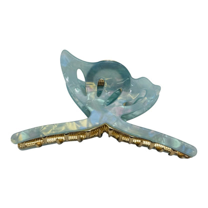 Cleste de Par Mare 12.5cm, Model Fluture, Metal cu Silicon Sidefat, Diverse Culori, Eticheta pentru Expunere