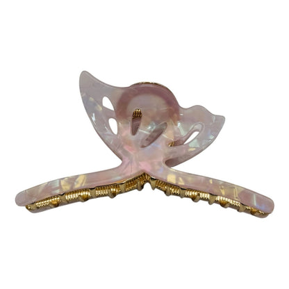 Cleste de Par Mare 12.5cm, Model Fluture, Metal cu Silicon Sidefat, Diverse Culori, Eticheta pentru Expunere