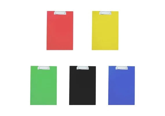 Clipboard A4 Simplu cu Carton Plastifiat din PVC si Clema Metalica Rezistenta , Suport Rigid pentru Scris,