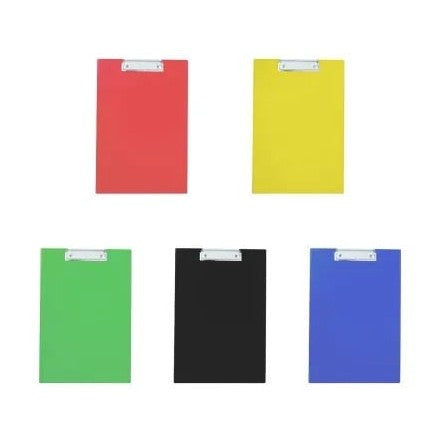 Clipboard A4 Simplu cu Carton Plastifiat din PVC si Clema Metalica Rezistenta , Suport Rigid pentru Scris,