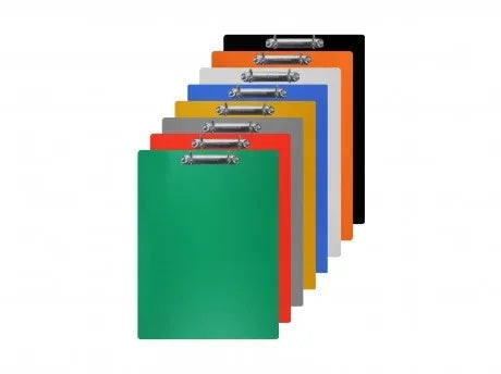 Clipboard A4 Simplu cu Carton Plastifiat din PVC si Clema Metalica Rezistenta , Suport Rigid pentru Scris,