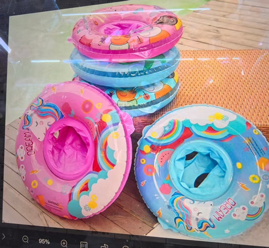 Colac de înot pentru copii, multicolor, dimensiune medie