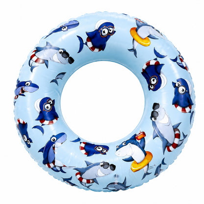 Colac Gonflabil 70 cm cu Rechini – Inel de Înot pentru Copii, Piscină și Plajă