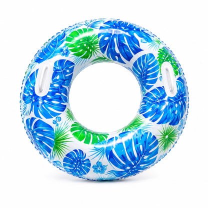 Colac Gonflabil Albastru Tropical 90 cm – Colac de Înot pentru Piscină și Plajă