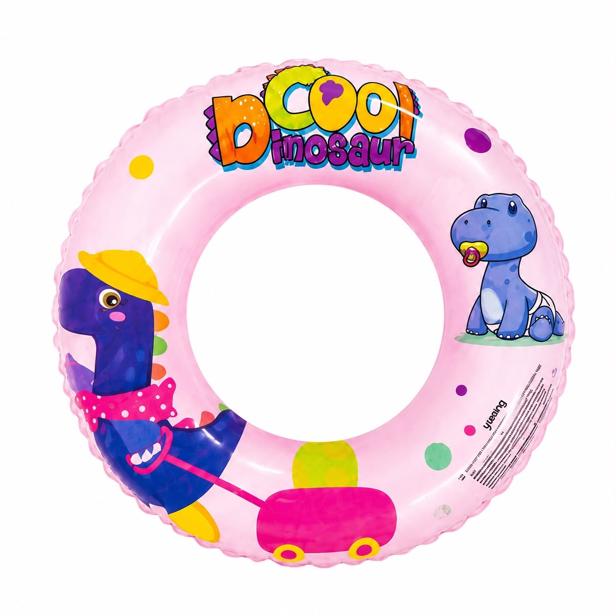 Colac Gonflabil Copii 60 cm cu Model Dinozauri Roz – Pentru Piscină, Plajă și Vacanțe de Vară