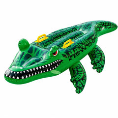 Colac gonflabil crocodil pentru copii 80 cm, cu manere, pentru piscina si plaja