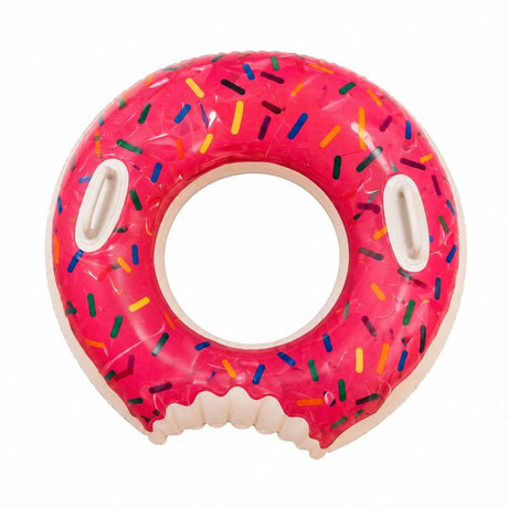 Colac Gonflabil Gogoașă Roz 120 cm – Colac de Înot pentru Piscină și Plajă