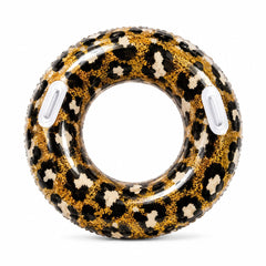Colac Gonflabil Leopard 90 cm – Colac de Înot cu Model Animal Print pentru Piscină și Plajă