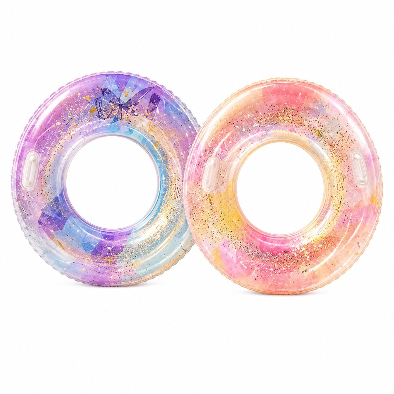 Colac Gonflabil Mov Sequin Fantasy 90 cm – Colac de Înot cu Sclipici pentru Piscină și Plajă