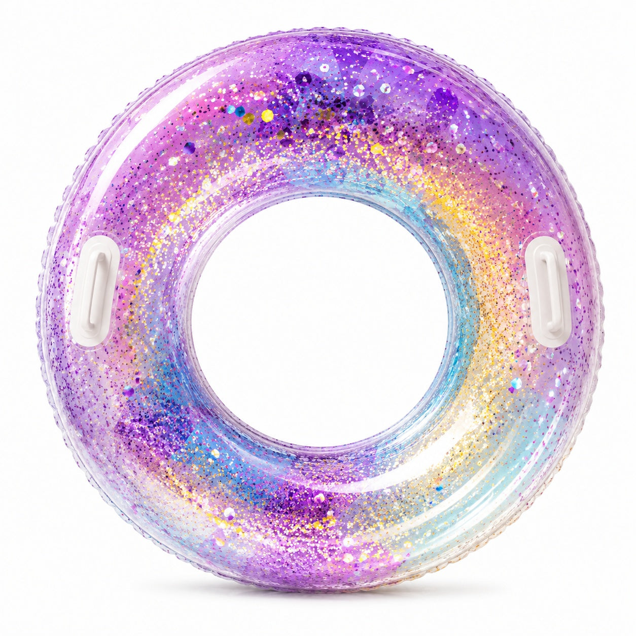 Colac Gonflabil Mov Sequin Fantasy 90 cm – Colac de Înot cu Sclipici pentru Piscină și Plajă