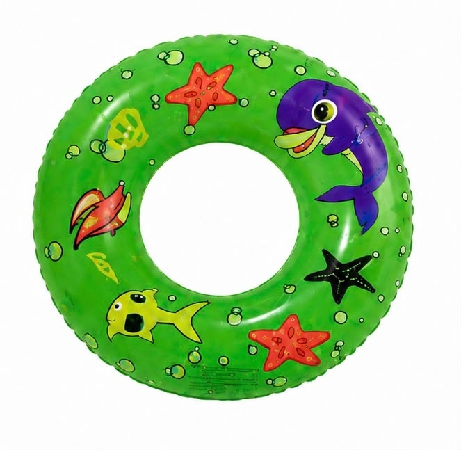 Colac Gonflabil pentru Copii 50 cm cu Imprimeu Marin Verde – Ideal pentru Piscină și Plajă