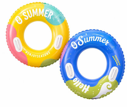 Colac gonflabil pentru copii, 90 cm, cu manere, ideal piscina si mare
