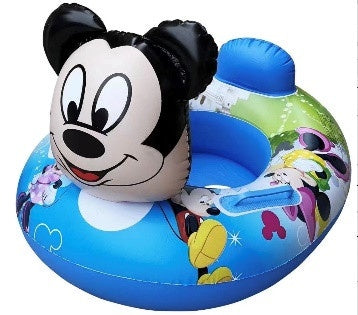 Colac gonflabil pentru copii cu imprimeu colorat, model animale, diametru 80 cm
