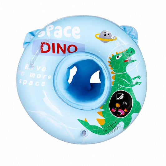 Colac Gonflabil pentru Copii Dino Space Albastru – Colac Înot PVC, Sigur și Confortabil, 3-6 Ani