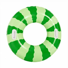 Colac Gonflabil Pepene Verde pentru Copii, 120 cm – Colac de Înot cu Mânere pentru Piscină și Plajă