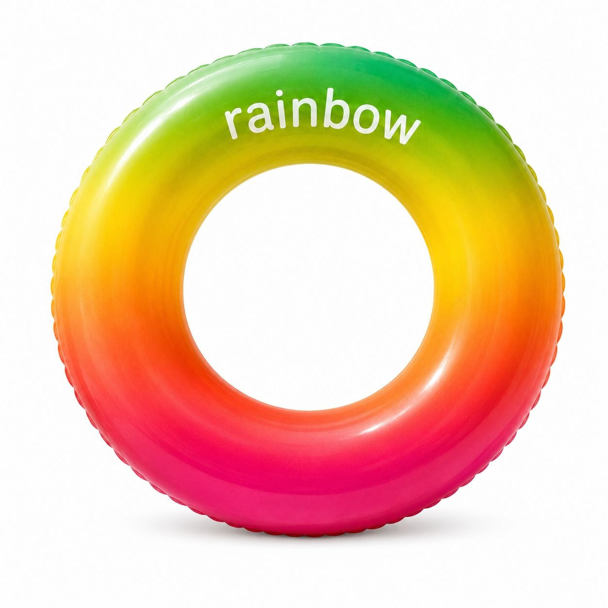 Colac Gonflabil Rainbow 60 cm – Inel de Înot Multicolor pentru Copii, Piscină și Plajă
