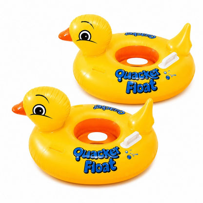 Colac Gonflabil Rățușcă pentru Copii 80x60 cm – Colac Înot cu Mânere, Model Duck Float