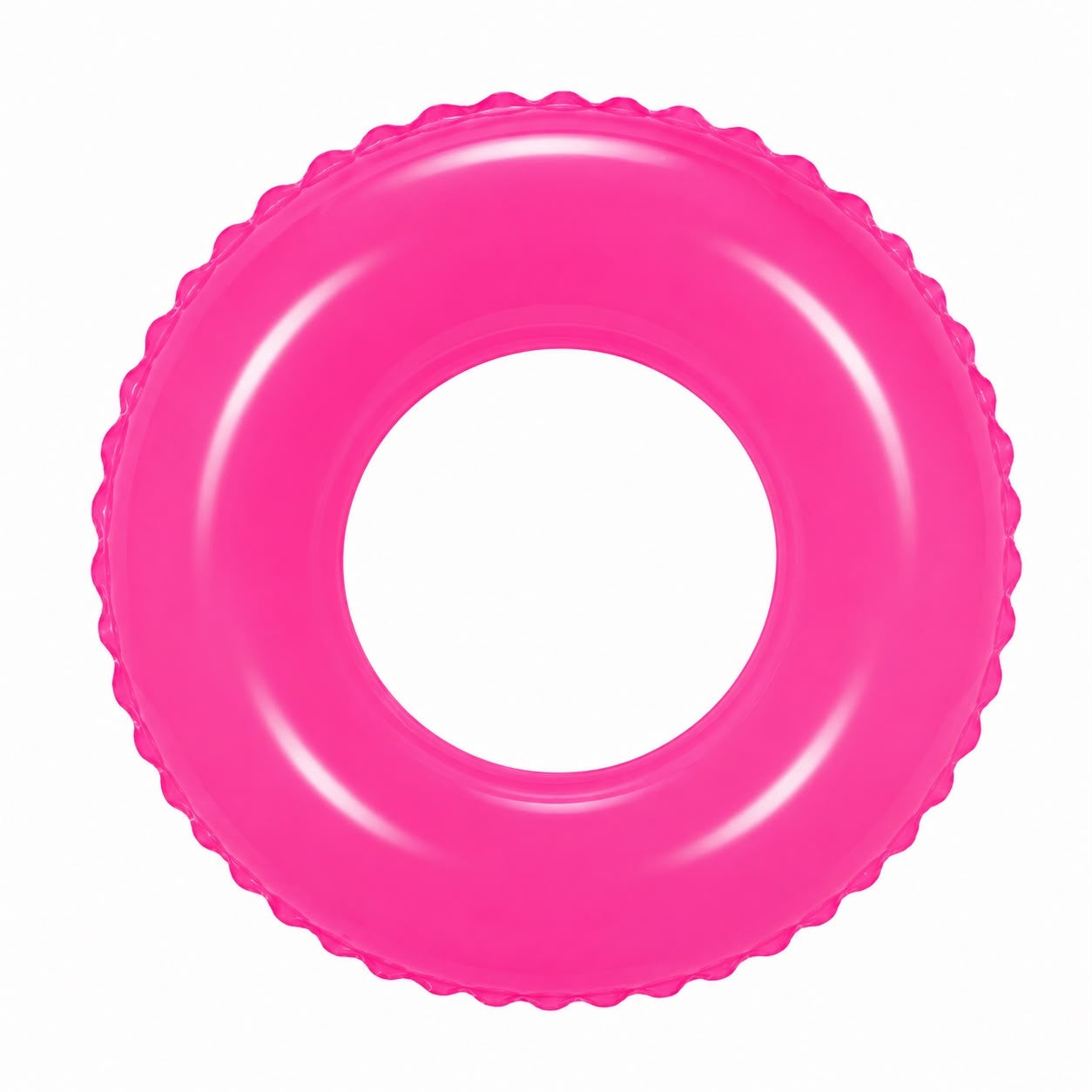 Colac Gonflabil Roz 60 cm pentru Copii și Adulți – Colac de Înot PVC pentru Piscină, Mare și Vacanțe