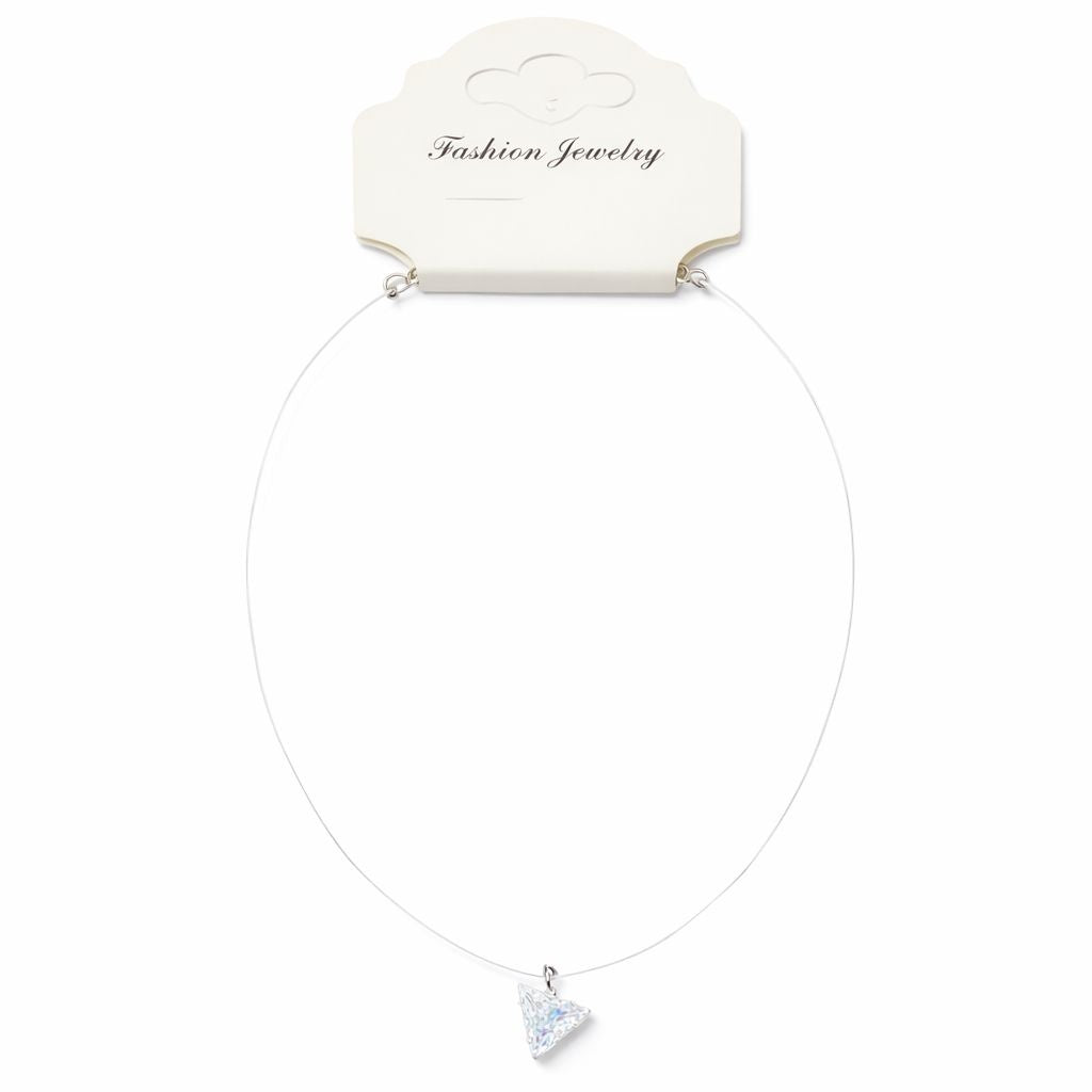 Colier Roxe cu pandantiv cristal triunghiular, 40 cm, reglabil – bijuterie elegantă damă