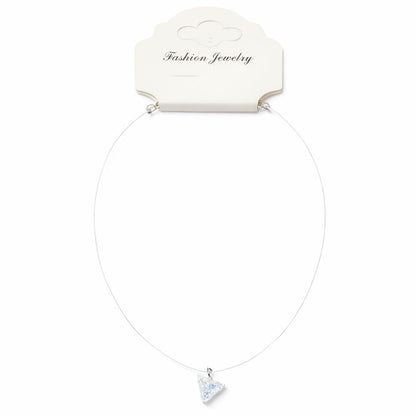 Colier Roxe cu pandantiv cristal triunghiular, 40 cm, reglabil – bijuterie elegantă damă