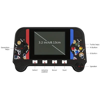 Consola Jocuri Portabila F3 Retro Classic Game , Ecran 3.2 inch Lumini Sunete USB TV Out