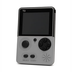Consola jocuri portabila T3 Retro, 500 in 1, ecran 3.5 inch, jocuri clasice 13.5x9.5x5cm, Ivory white