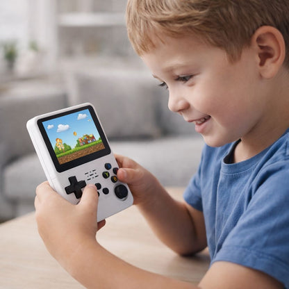 Consola Portabila pentru Jocuri R36S, 64GB, Alb, Plastic