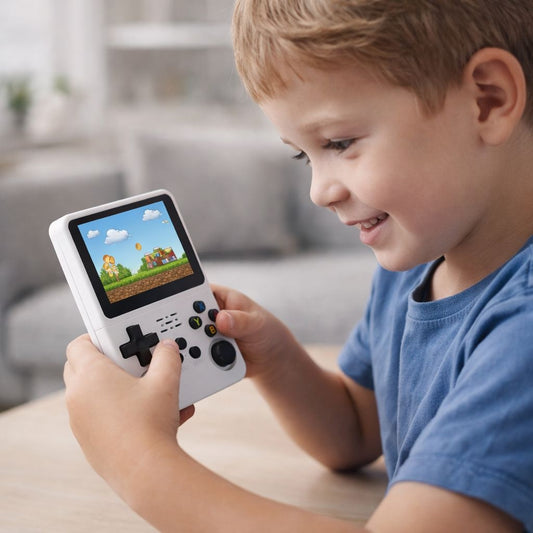 Consola Portabila pentru Jocuri R36S, 64GB, Alb, Plastic