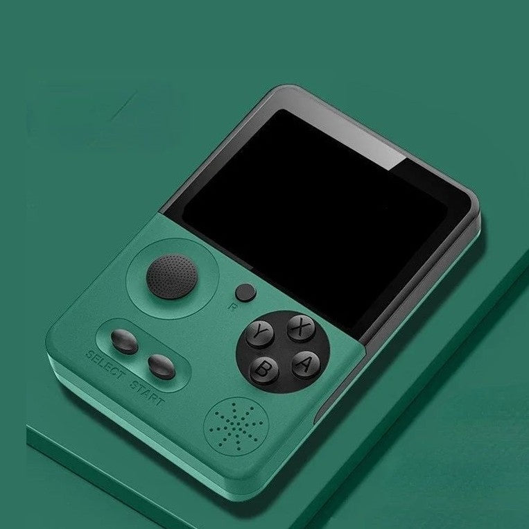 Consola portabila retro T3, 500 jocuri, ecran 3 inch, verde, 13.5x9.5x5cm