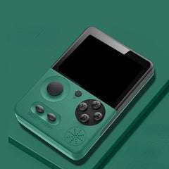 Consola portabila retro T3, 500 jocuri, ecran 3 inch, verde, 13.5x9.5x5cm