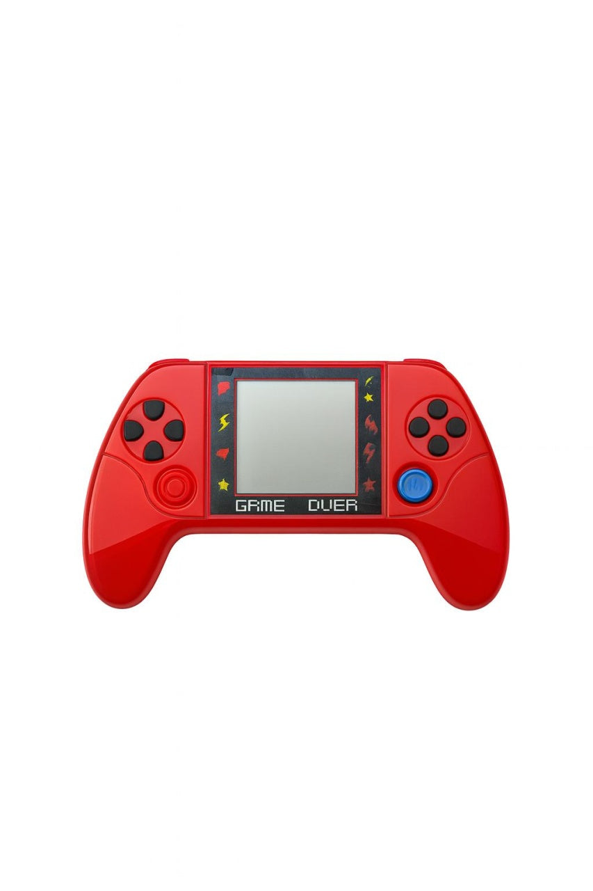 Consola portabila Tetris Game Mini cu multiple jocuri retro culoare rosu, 18.5x10.5cm