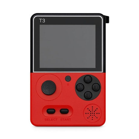 Consola Retro Portabila T3 cu 500 Jocuri Clasice , Rosu, ecran 3.5inch, color, 13.5x9.5x5cm