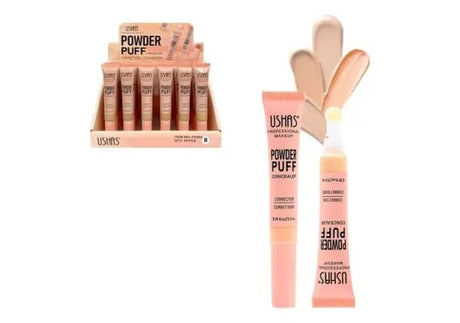 Corector lichid cu aplicator puf Ushas Powder Concealer , 11.5ml