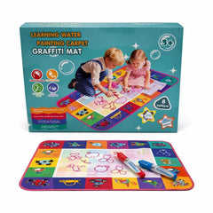 Covoraș de Desen cu Apă pentru Copii, Multicolor, 90x70 cm, Jucărie Educativă