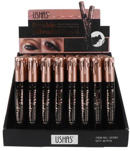 Creion Dermatograf Dublu USHAS , Eyeliner 2-in-1 pentru Contur Perfect